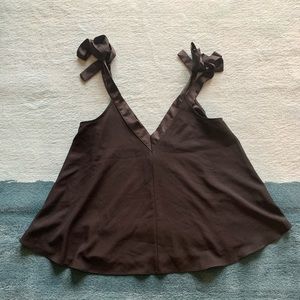 ASOS Black Sleeveless Blouse with Ties Sz. 12